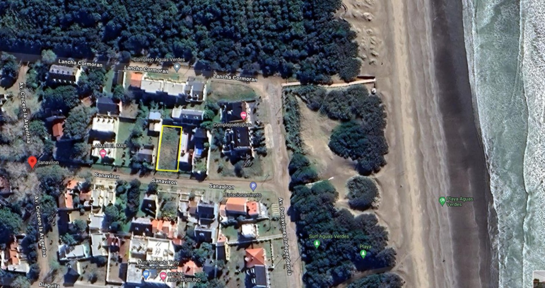 LOTE EN VENTA EN AGUAS VERDES A PASOS DEL MAR