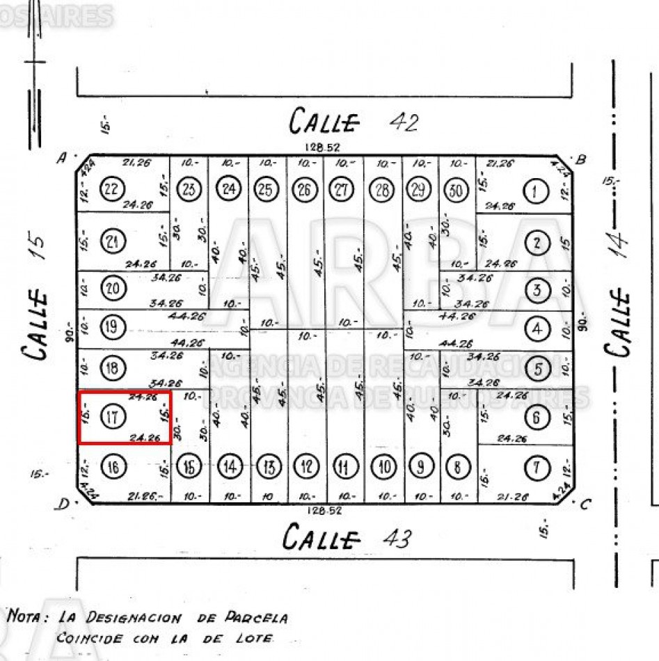 VENTA SANTA TERESITA, LOTE DE 15X24 ZONA RESIDENCIAL