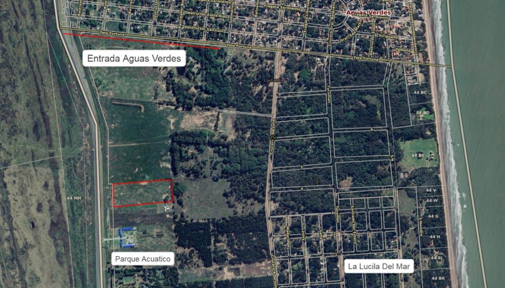 EXCELENTE FRACCION DE APROX 62.000 M2 SOBRE RUTA 11