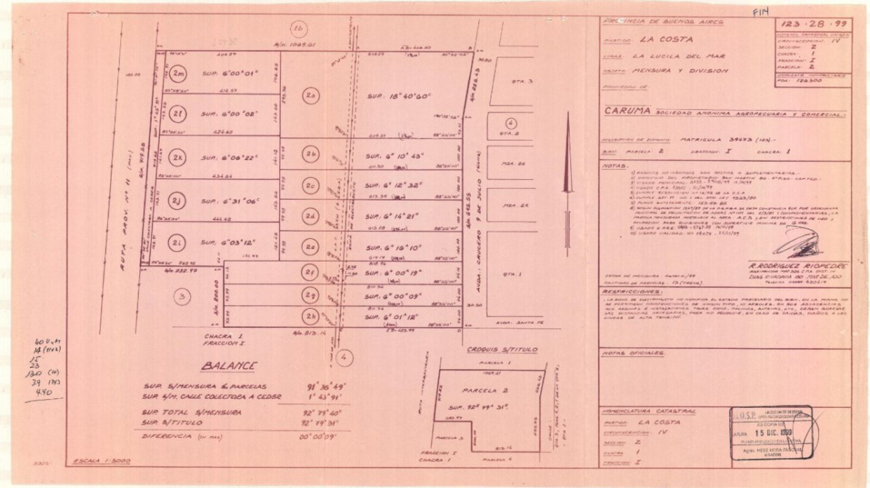 EXCELENTE FRACCION DE APROX 62.000 M2 SOBRE RUTA 11