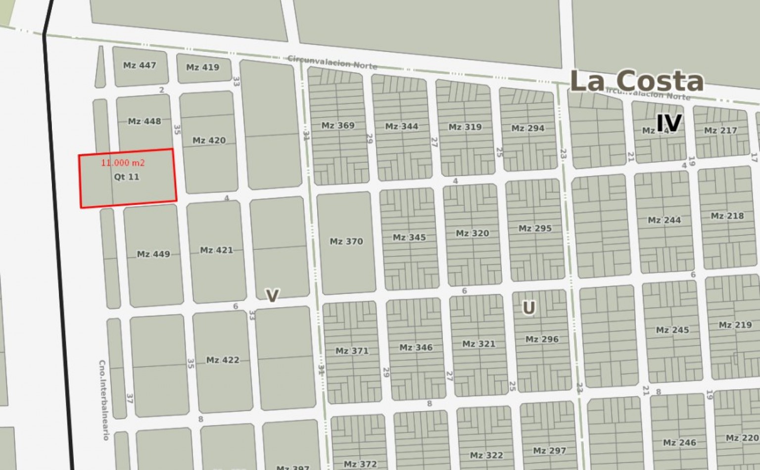 EXCELENTE FRACCION DE APROX 11.000 M2