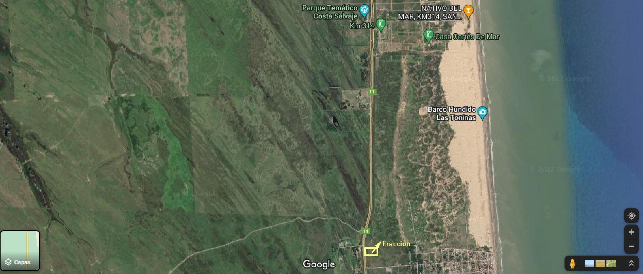 EXCELENTE FRACCION DE APROX 11.000 M2