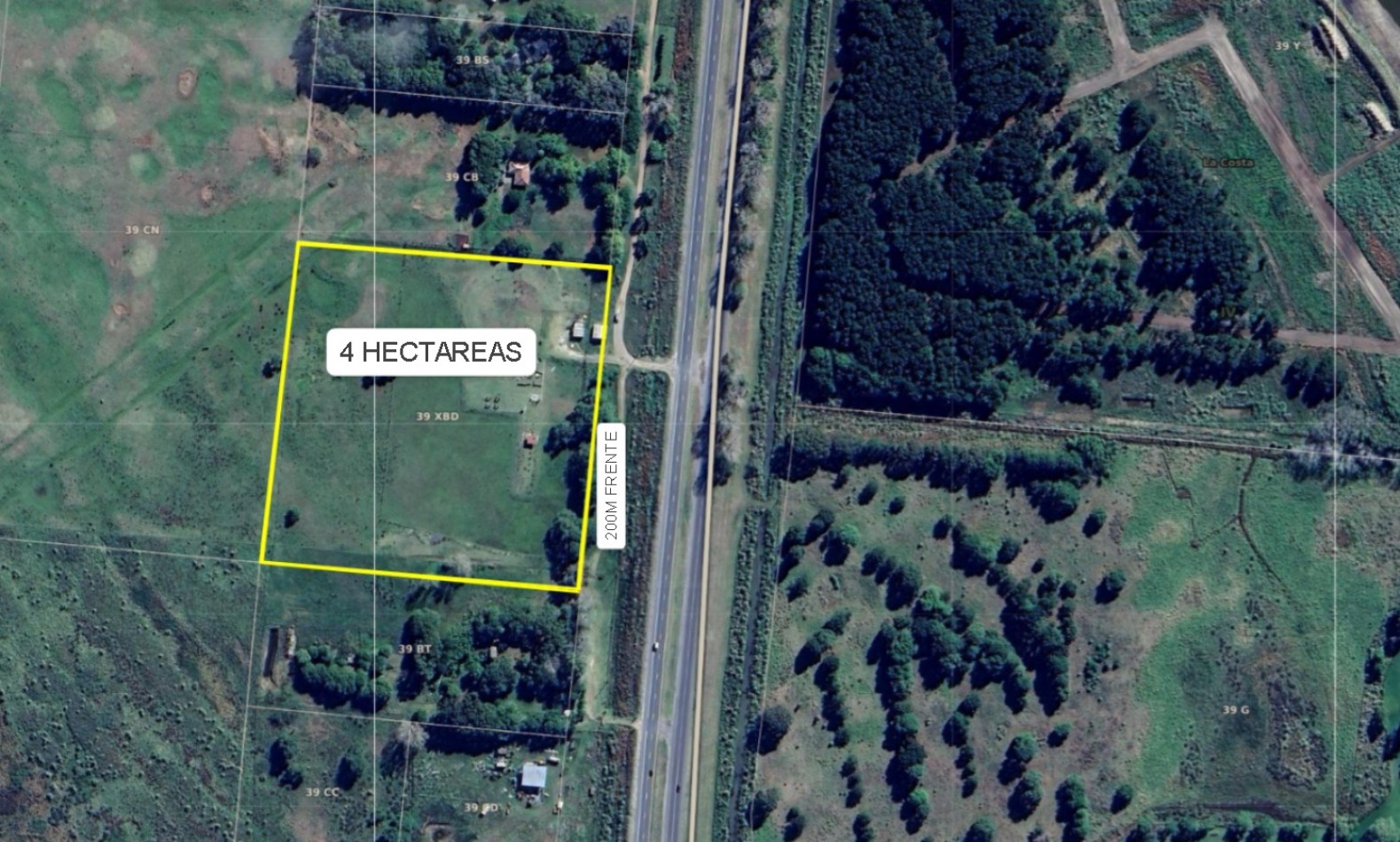 EXCELENTE FRACCION 4has. C/ 200M FRENTE A RUTA 11