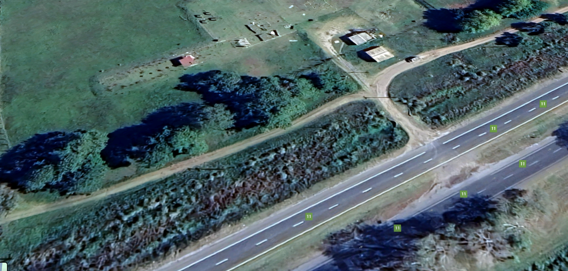 EXCELENTE FRACCION 4has. C/ 200M FRENTE A RUTA 11 KM 323