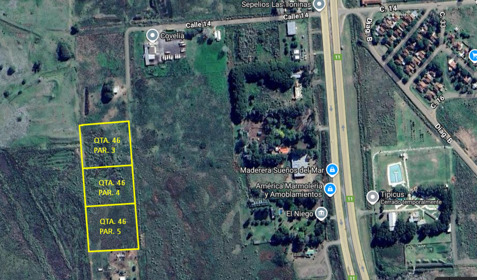 3 QUINTAS EN BLOCK, ALTURA LAS TONINAS