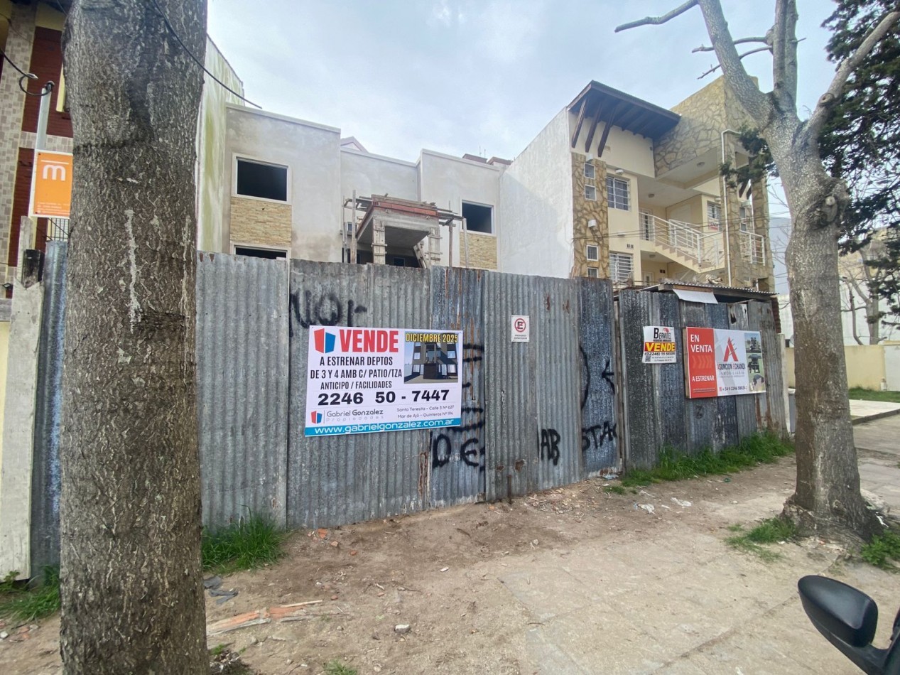 OBRA EN POZO, DUPLEX 4 AMBIENTES, CALLE 3 E 42 Y 43