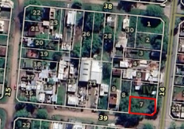 VENTA EN SANTA TERESITA, EXCELENTE LOTE EN ESQUINA 15X24